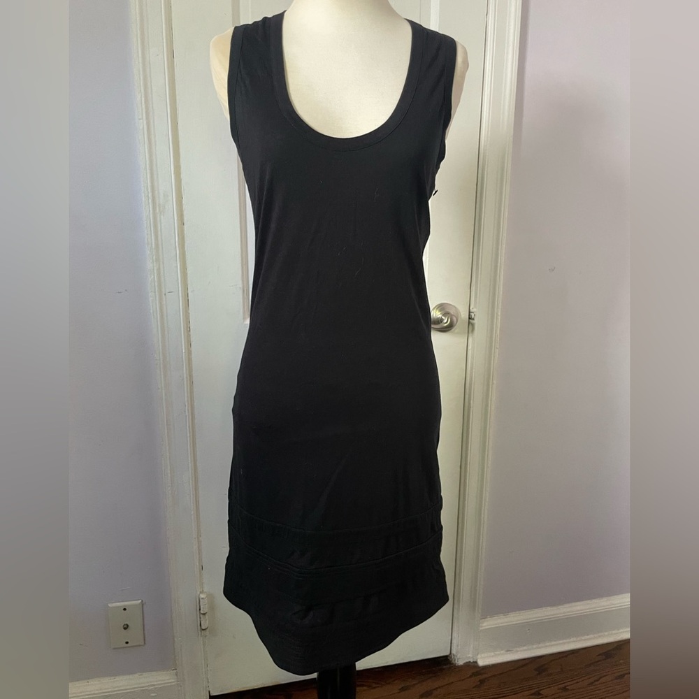 Stella McCartney Black Cotton Dress – Size 38 (Made in Italy)